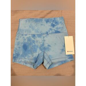 NWT 10 Align 4” No Line High-Rise Yoga Biker Short Lululemon Smoothie Blueberry